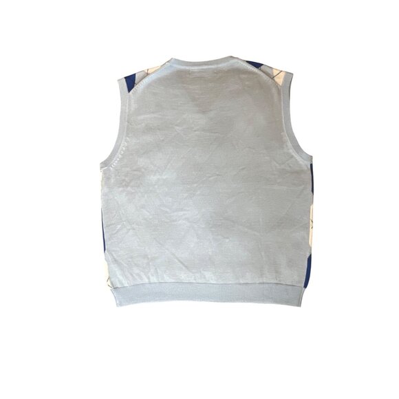 Golf Knickers Argyle Sweater Vest Men's Lt. Blue/Royal/White V-Neck XL Golf - Picture 5 of 15